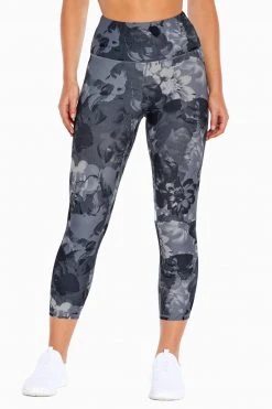Marika Balance Collection Printed Contender High Waist Mid Calf Capri