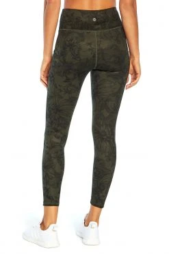 Marika Balance Collection Printed Side Pocket Eclipse Ankle Legging Bottoms