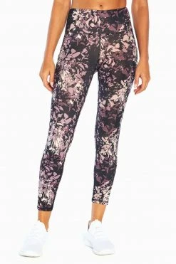 Marika Balance Collection Printed Side Pocket Eclipse Ankle Legging Bottoms