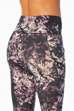 Marika Balance Collection Printed Side Pocket Eclipse Ankle Legging Bottoms