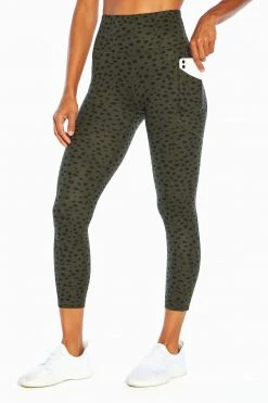 Marika Balance Collection Printed Side Pocket Eclipse Ankle Legging Bottoms