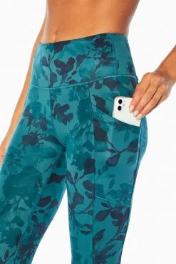Marika Balance Collection Printed Side Pocket Eclipse Ankle Legging Bottoms
