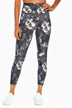 Marika Balance Collection Printed Side Pocket Eclipse Ankle Legging Bottoms