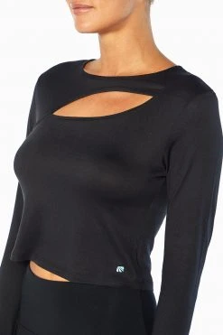 Marika Cycle House Cropped Sawyer Long Sleeve Top