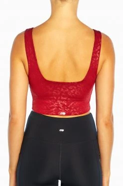 Marika Playful Prints Embossed Lola Long Sports Bra