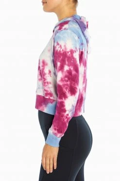 Marika Playful Prints Spectrum Cropped Hoodie