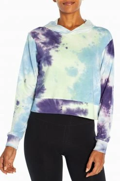 Marika Playful Prints Spectrum Cropped Hoodie