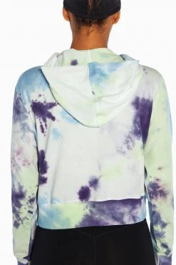 Marika Playful Prints Spectrum Cropped Hoodie