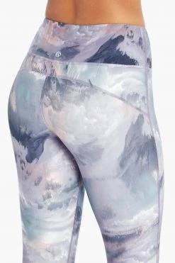 Marika Sport Stormy Sky Printed Capri Legging - Purple Ash